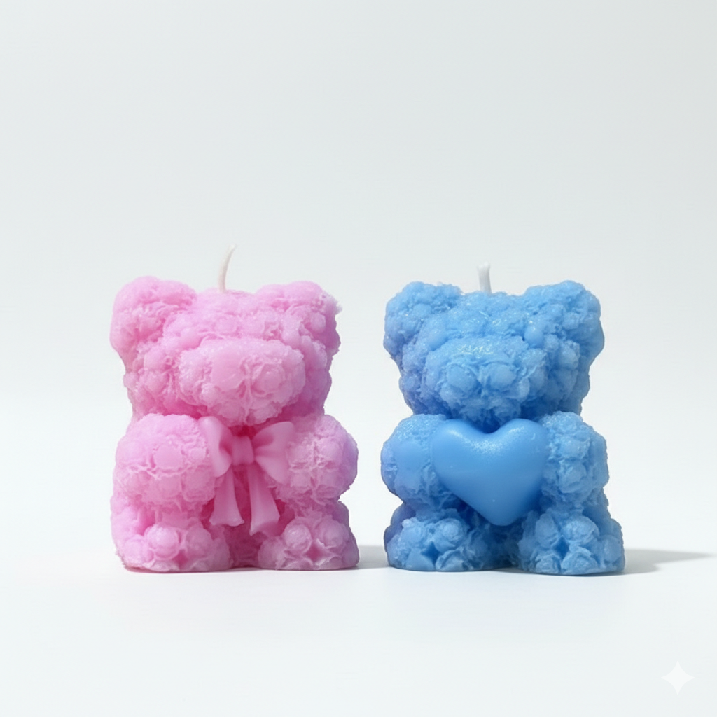 2 Teddy Bear Pack Scented Candles | Lumevick Candles