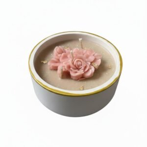 The Gilded Rose Bowl Scented Candle | Lumevick Candles